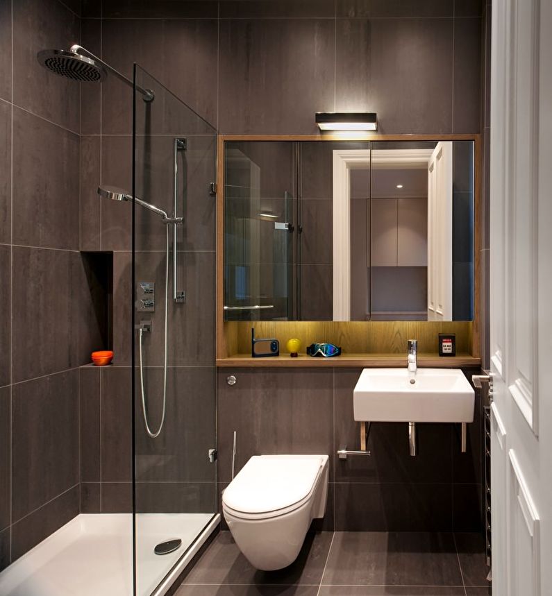 Salle de bain 3 m² avec douche - photo