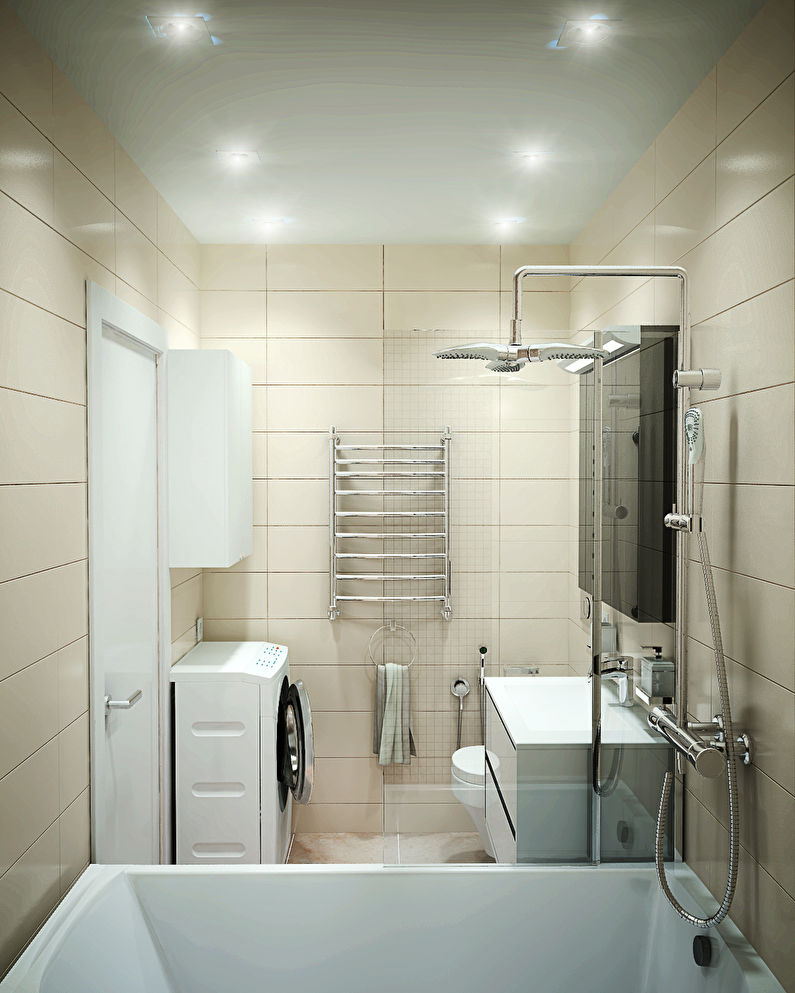 Éclairage - design salle de bain 3 m2