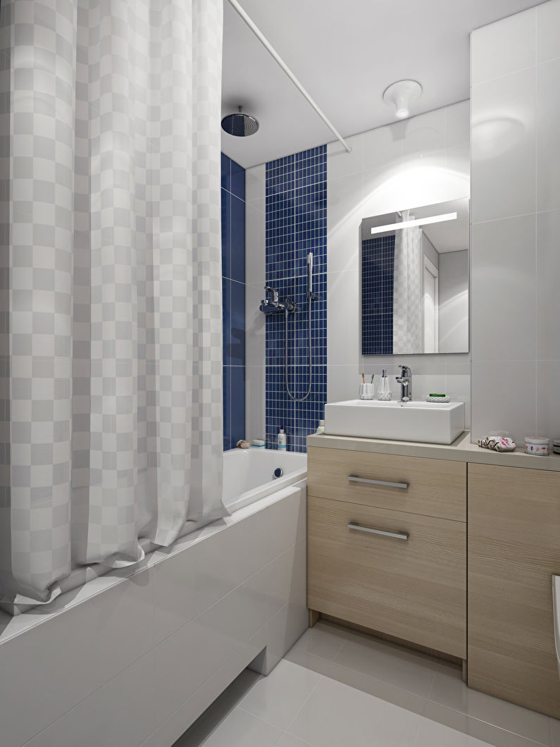 Design salle de bain 3 m² dans un style moderne - photo