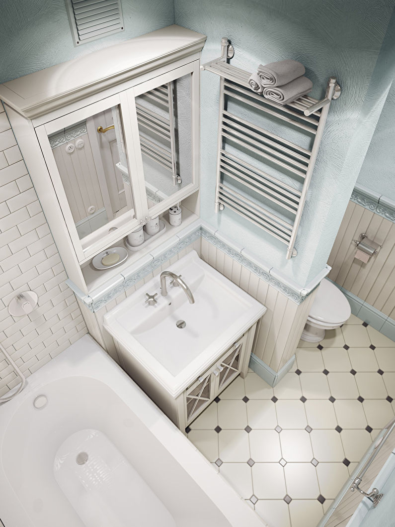 Design salle de bain 3 m² Style provençal - photo