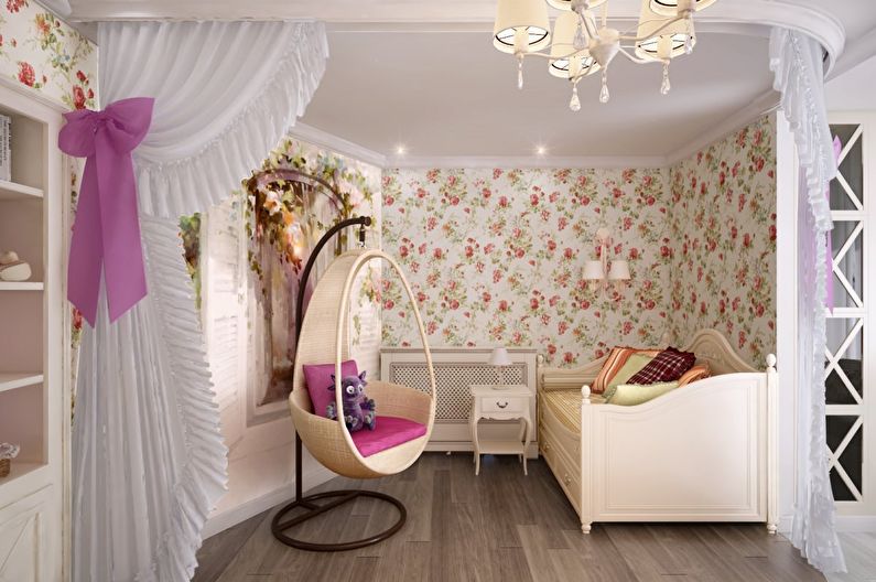 Conception d'une petite chambre d'enfant dans le style provençal