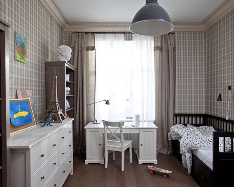 Conception d'une petite chambre d'enfant 9-10 m² - photo
