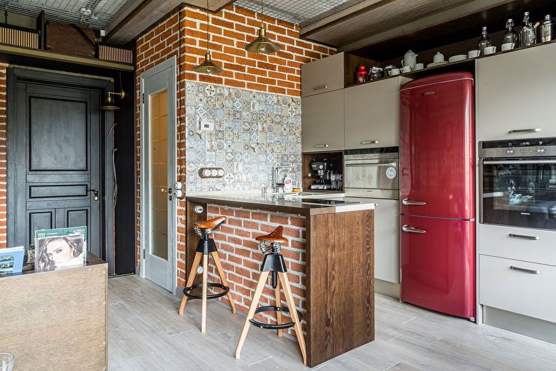 Réfrigérateur - cuisine style loft