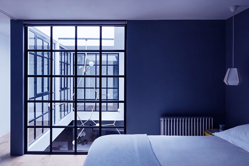 Chambre mezzanine bleue - Design d'intérieur