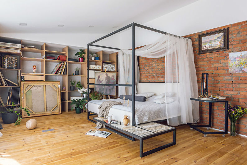 Conception de chambre de style loft - Fini de plancher
