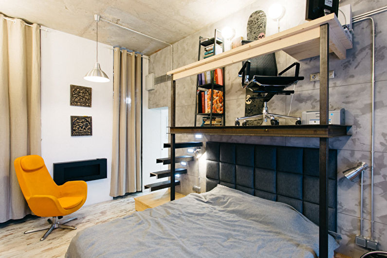 Conception de chambre de style loft - Meubles