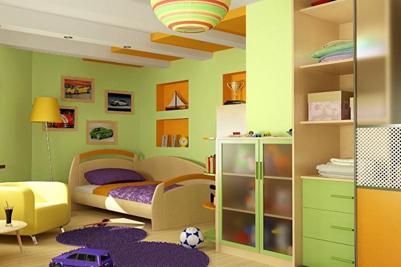 Combinaisons de couleurs à l'intérieur d'une chambre d'enfant - Comment ne pas tomber dans le piège des stéréotypes