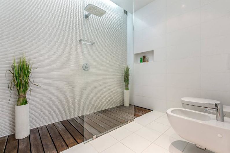 Salle de bain blanche - Design d'intérieur 2018