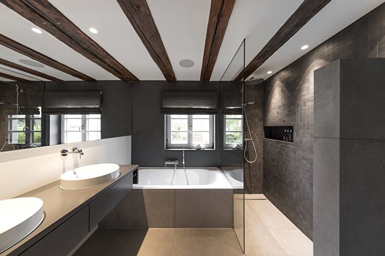 Design de salle de bain 2018 - Finition plafond