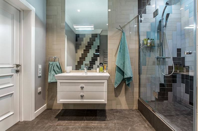 Design d'intérieur d'une salle de bain 2018 - photo