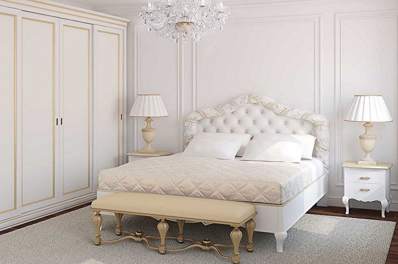 Maza guļamistaba klasiskā stilā - interjera dizains