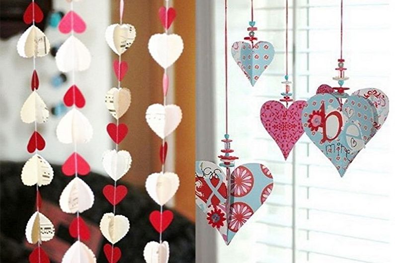 Comment décorer un appartement le 14 février - Guirlandes de la Saint-Valentin