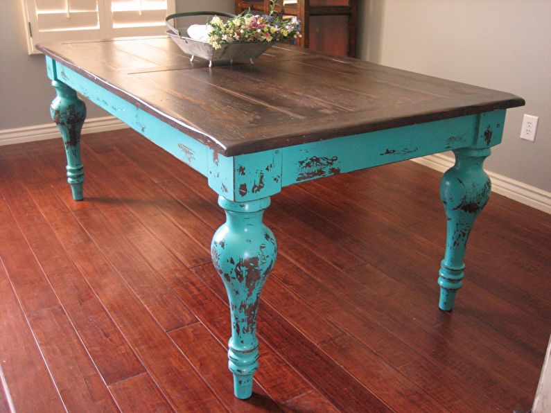 Craquelure - Décoration de table ancienne bricolage