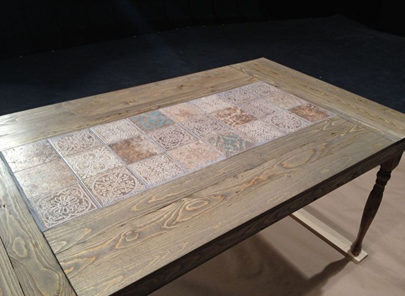 Carreaux de céramique - décoration de table ancienne bricolage