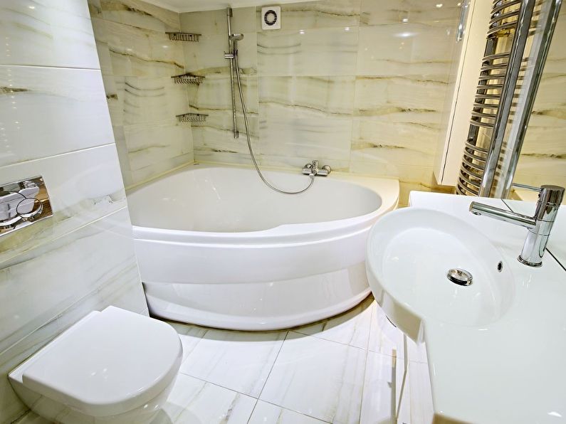 Conception d'une petite salle de bain dans un style moderne