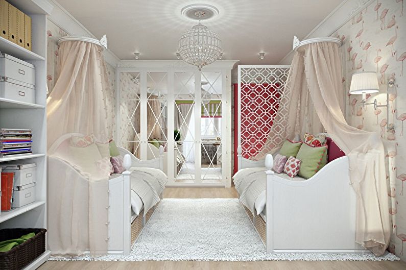 Conception d'une chambre d'enfant pour deux filles - Choisir un style d'intérieur