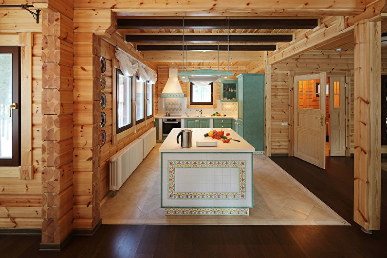 Conception de cuisine dans une maison en bois - photo 1