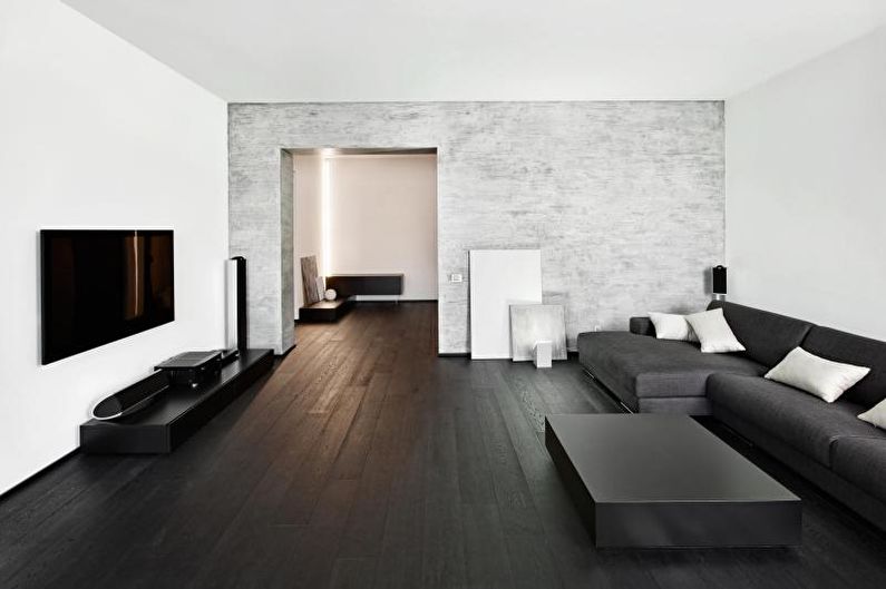 Design d'intérieur de salon de style minimaliste - photo