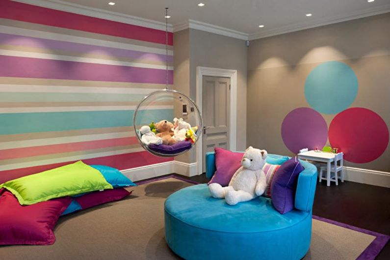 Aménagement intérieur d'une chambre d'enfant dans le style du minimalisme - photo
