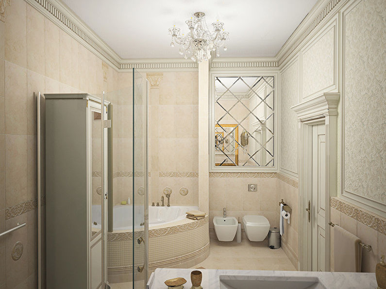 Salle de bains de style classique, 11 m2 - photo 2
