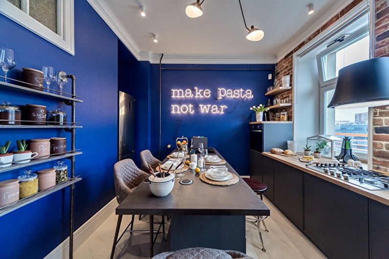 Blue Kitchen: 70 idées de design