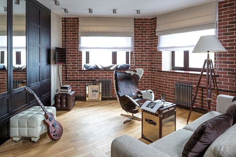 Conception d'un studio dans un style loft