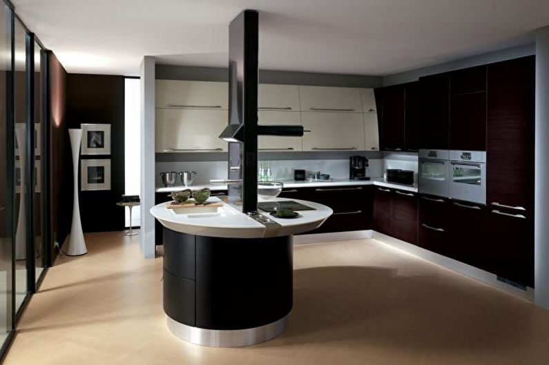Cuisine - Design d'appartement de style high-tech