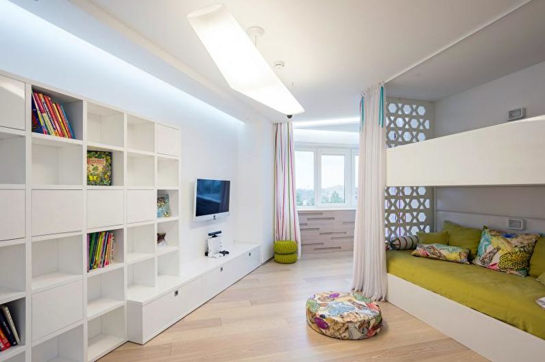 Chambre d'enfants - Design d'appartement de style high-tech