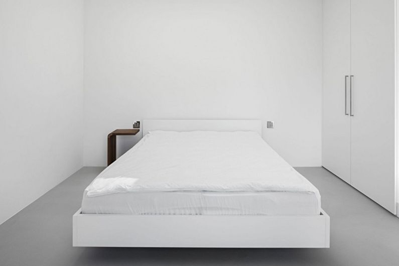 Design chambre 9 m2 - Couleur blanche