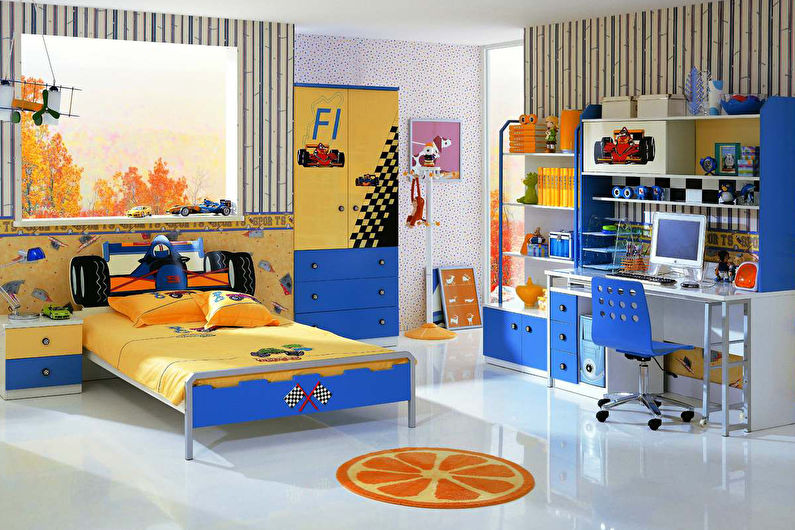 Concevoir une chambre d'enfant pour un garçon dans un style moderne
