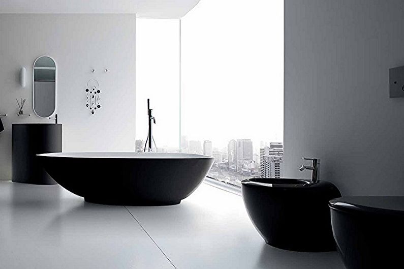 Design de salle de bain noir - Meubles