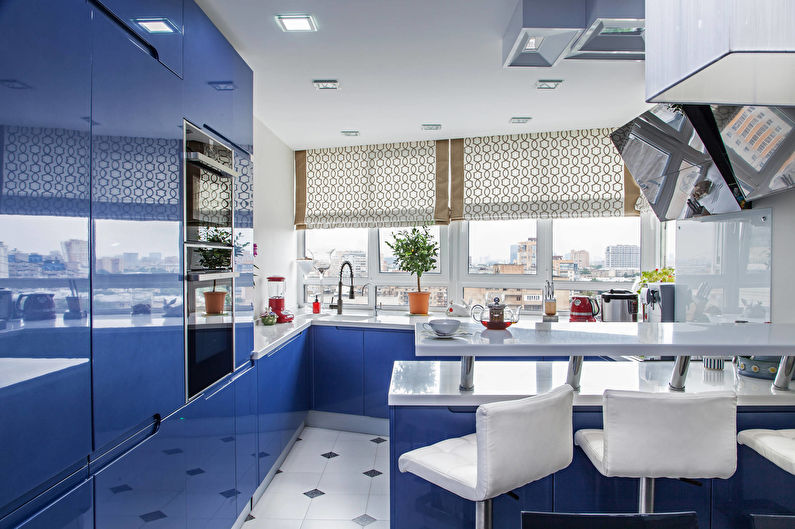 Cuisine bleue - Design d'intérieur