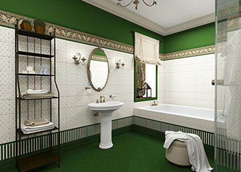 Kungs: klasiskā stila vannas istaba