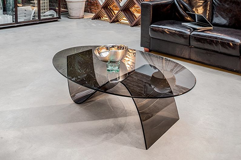 Stikla kafijas galdiņi - foto