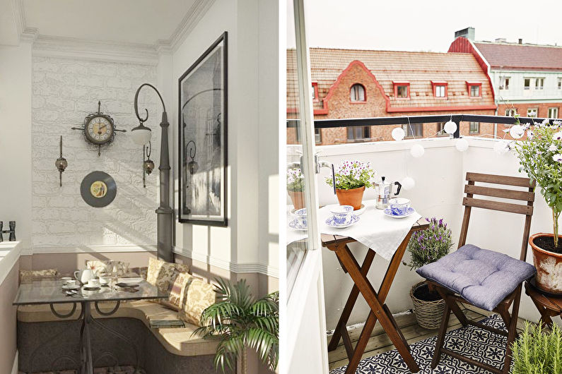 Combinaison balcon et cuisine - Design d'intérieur