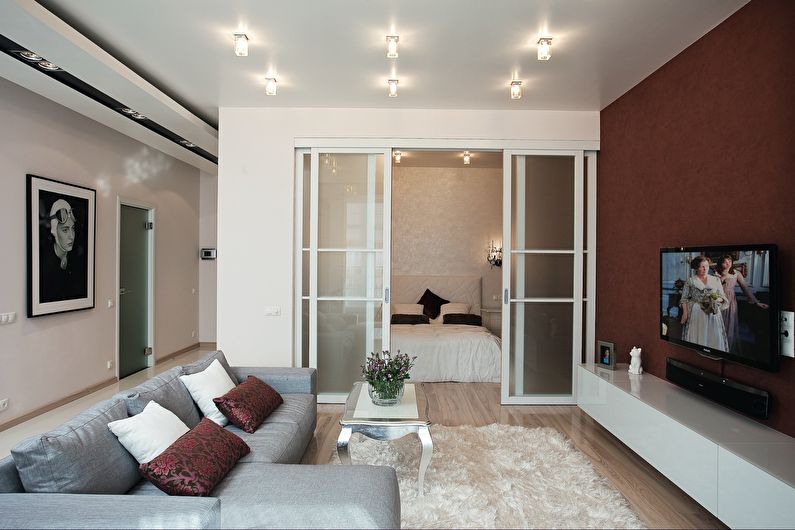 Séjour 16 m2 dans un style moderne - Design d'intérieur