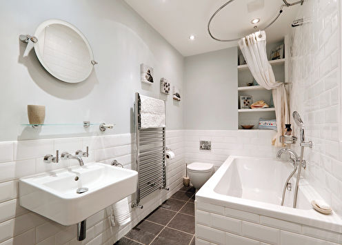 Skandināvu stila vannas istaba (foto +60)