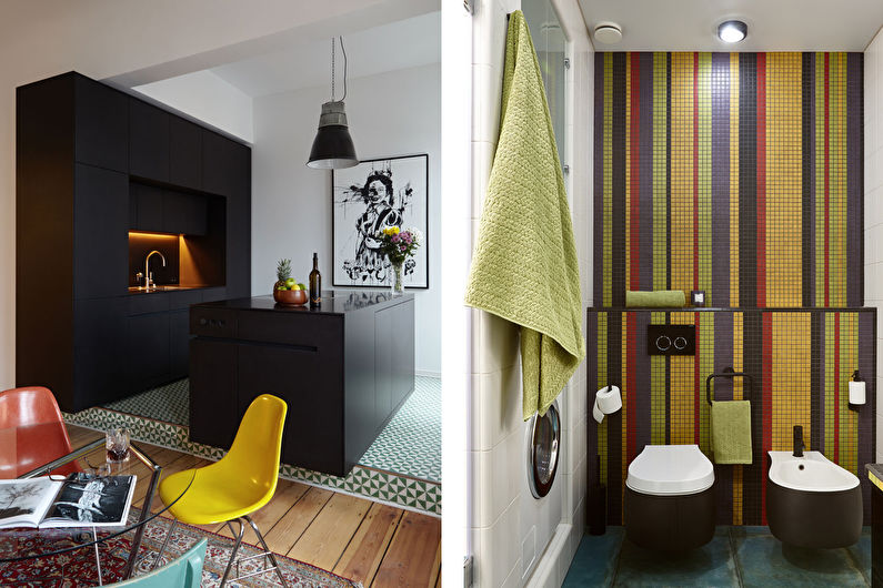 Combinaisons de couleurs pour sols, murs, plafonds et meubles - Combinaisons de contrastes