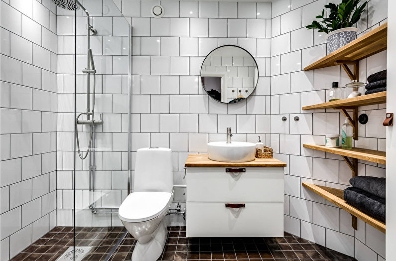 Photo de salle de bain de style scandinave - Design d'intérieur