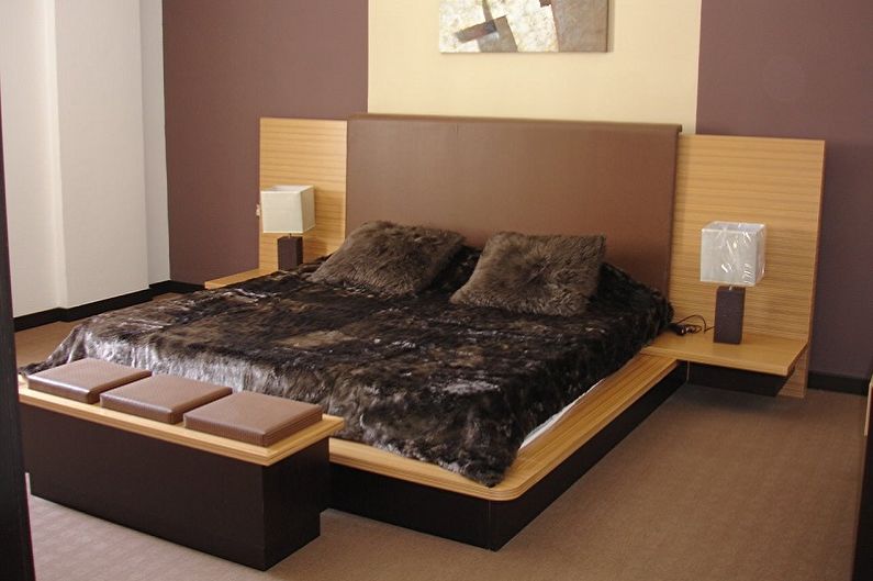 Catwalk gultas veidi - tradicionālā rāmja gulta