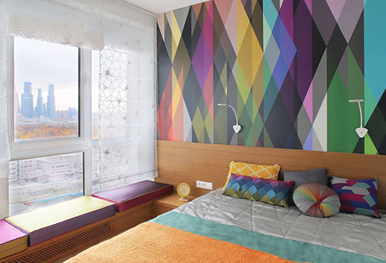 Papier peint pour la chambre dans un style moderne
