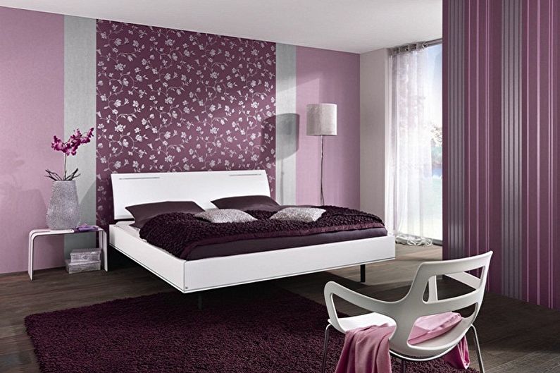 Guļamistabas tapetes krāsa - lietas, kas jāņem vērā, izvēloties