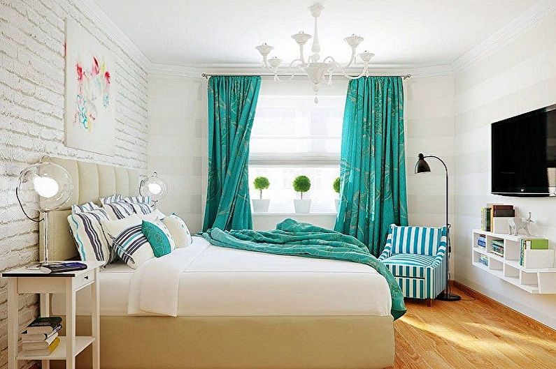 Baltas tapetes guļamistabai - tapetes krāsa guļamistabai
