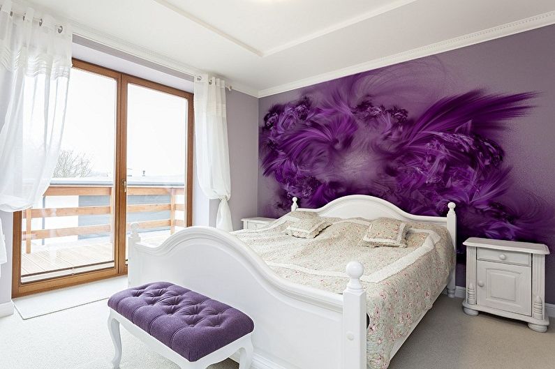 Krāsu fona attēli guļamistabai - fotogrāfijas un idejas