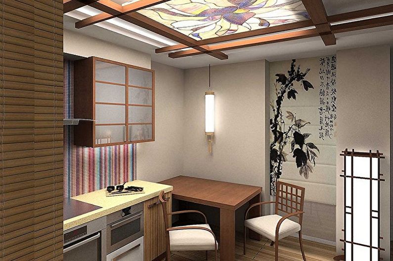 Cuisine 4 m2 dans le style japonais - Design d'intérieur