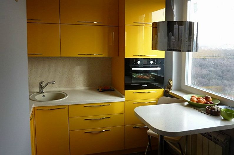 Design d'intérieur de cuisine 4 m² - photo